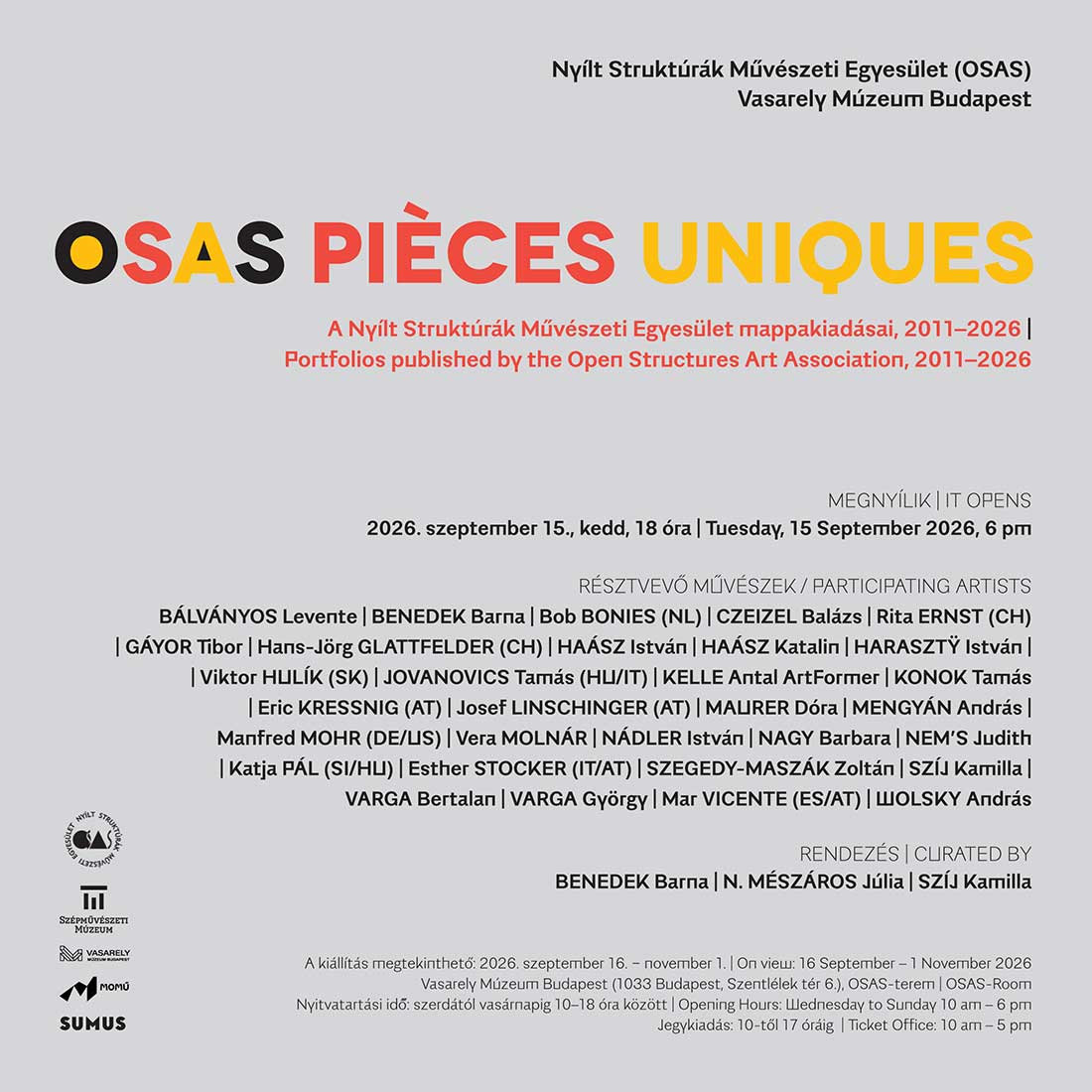 OSAS Pièces uniques